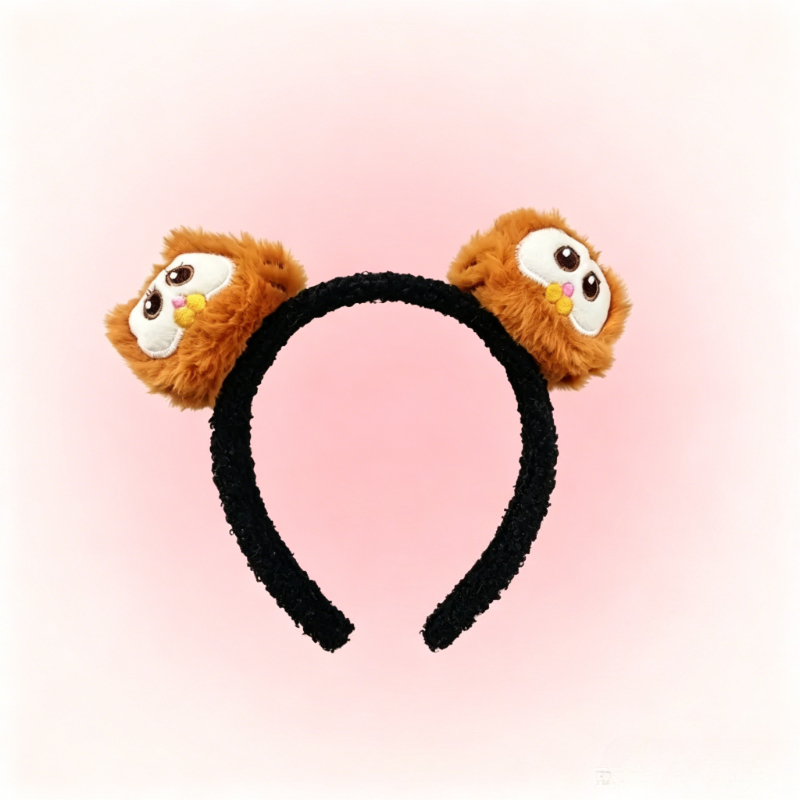 Tie Clip Set - Garfield cartoon cute plush headband face