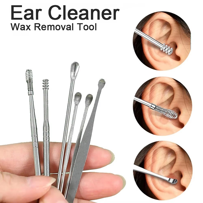 Men'S Accessories Types - 6Pcs Ear Wax Pickers Earwax Removal
