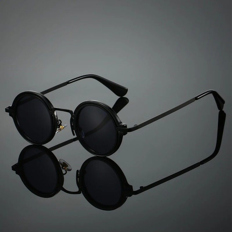 Men Accessories Fashion - New Retro Metal Round Frame Sunglasses