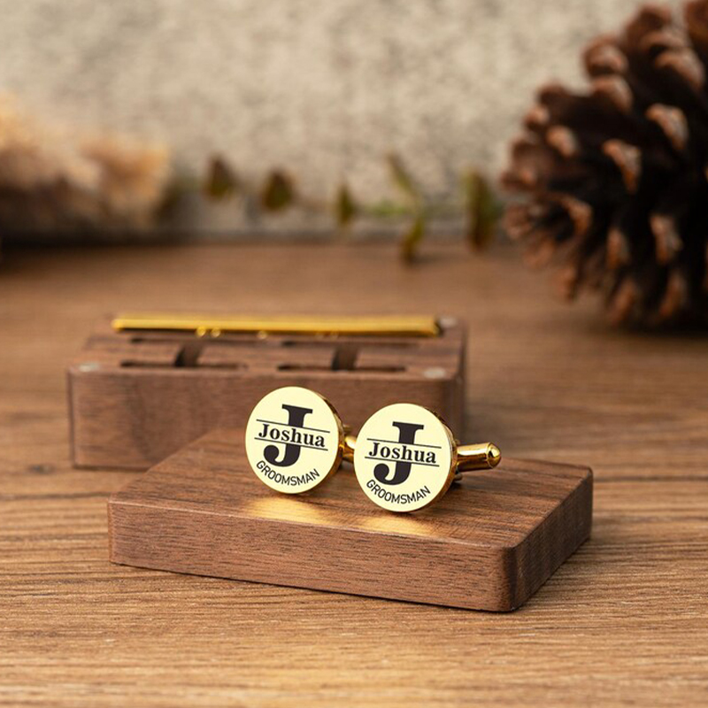 Personalized Groomsmen Cufflin - đánh giá và giá Tie Clip Set