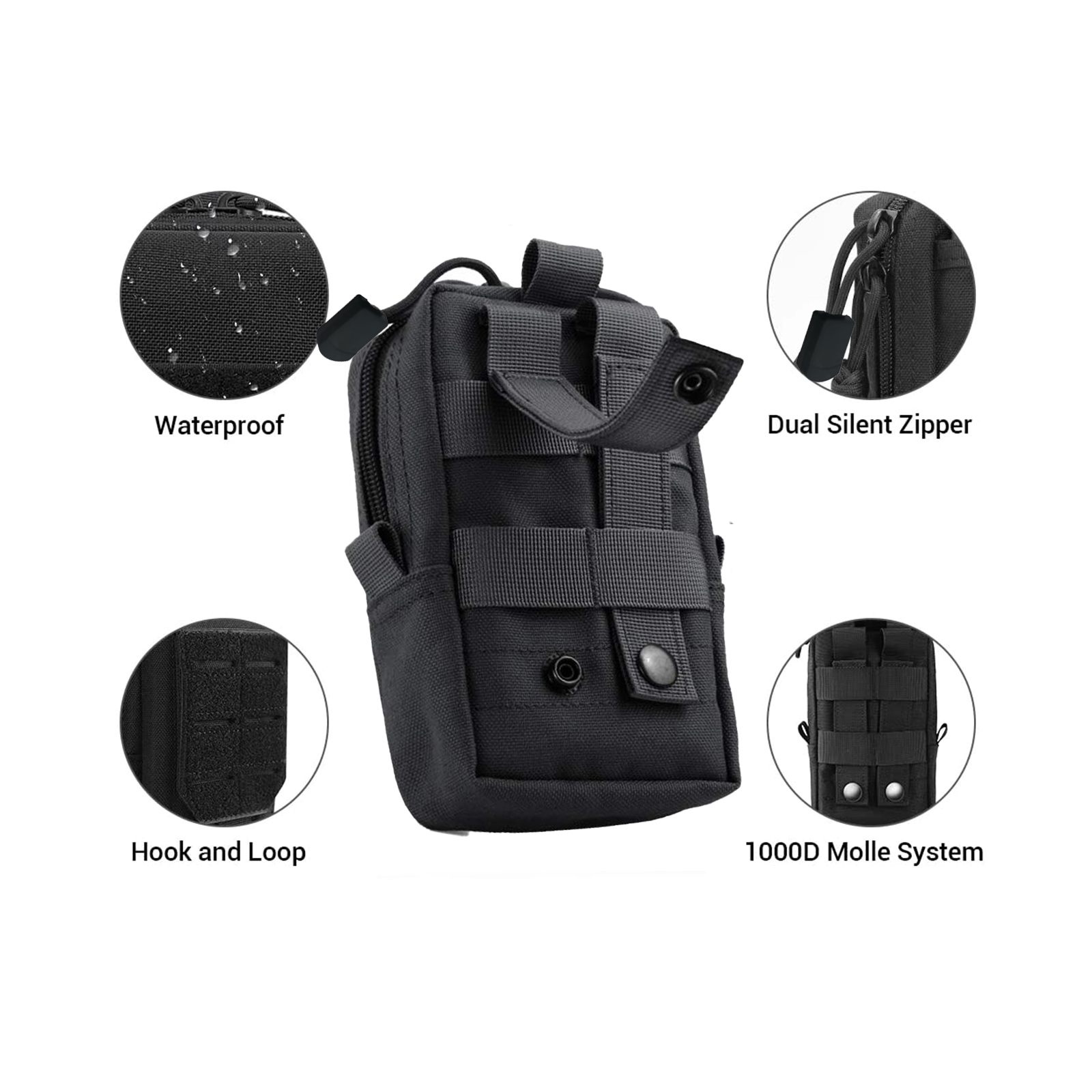 Tactical Molle Pouch Waist Bag - đánh giá và giá Men Accessories Bag
