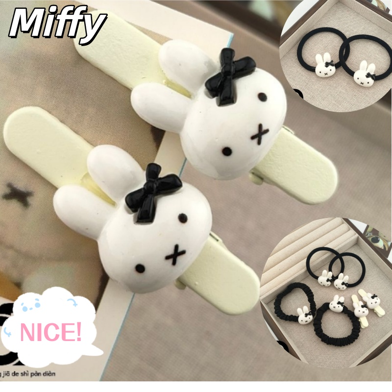 Cute Miffy Bunny Bow Hair Tie, - đánh giá và giá Tie Clip Set