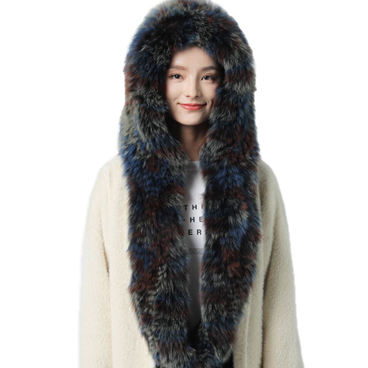New Real Rabbit Fur Scarf Thic - đánh giá và giá Men Accessories For Neck