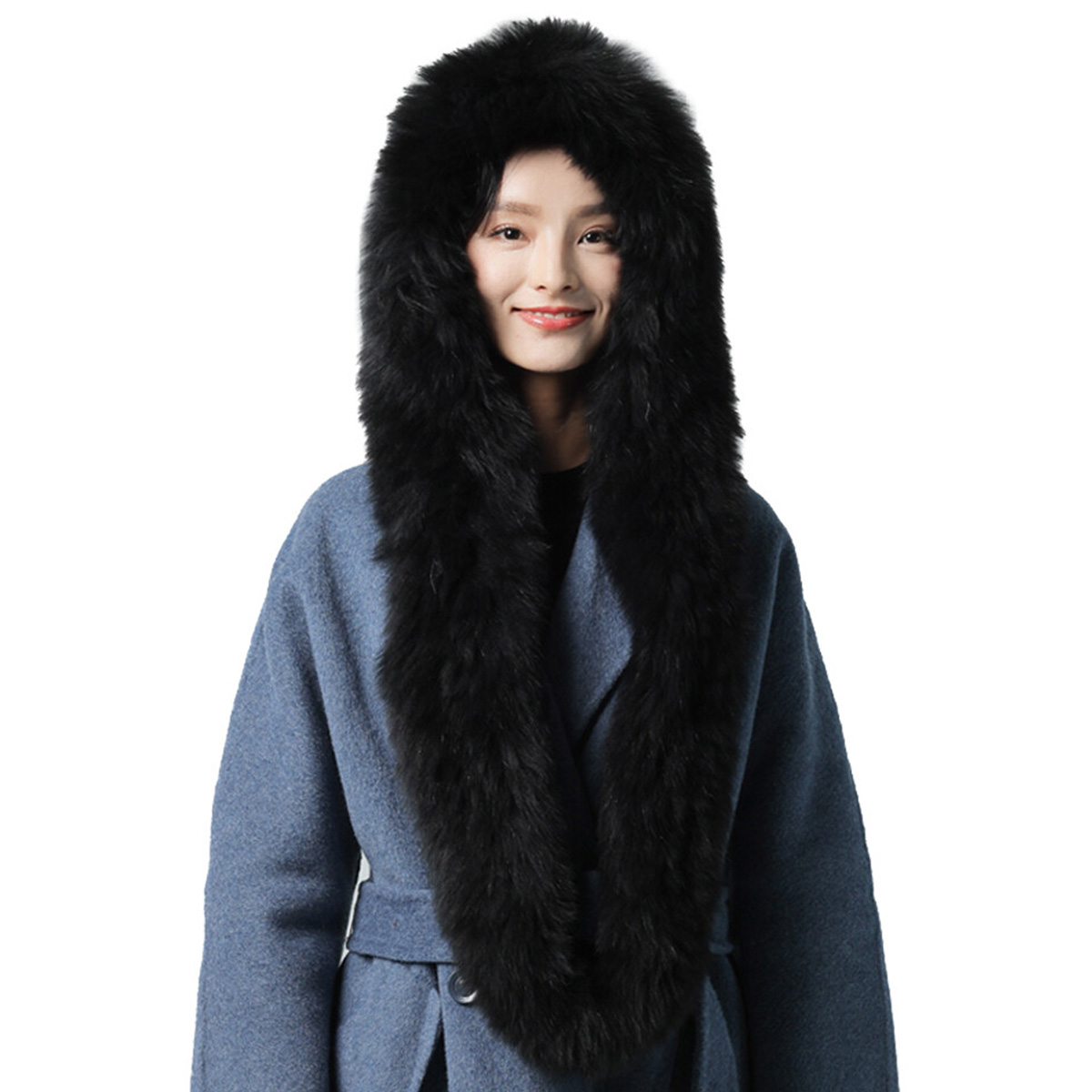 New Real Rabbit Fur Scarf Thic - đánh giá và giá Men Accessories For Neck