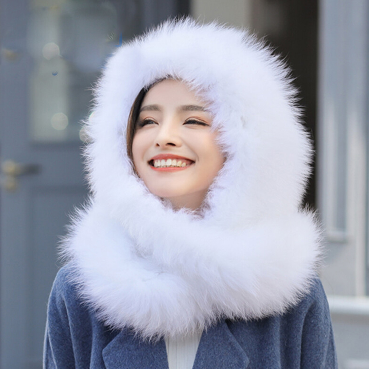New Real Rabbit Fur Scarf Thic - đánh giá và giá Men Accessories For Neck