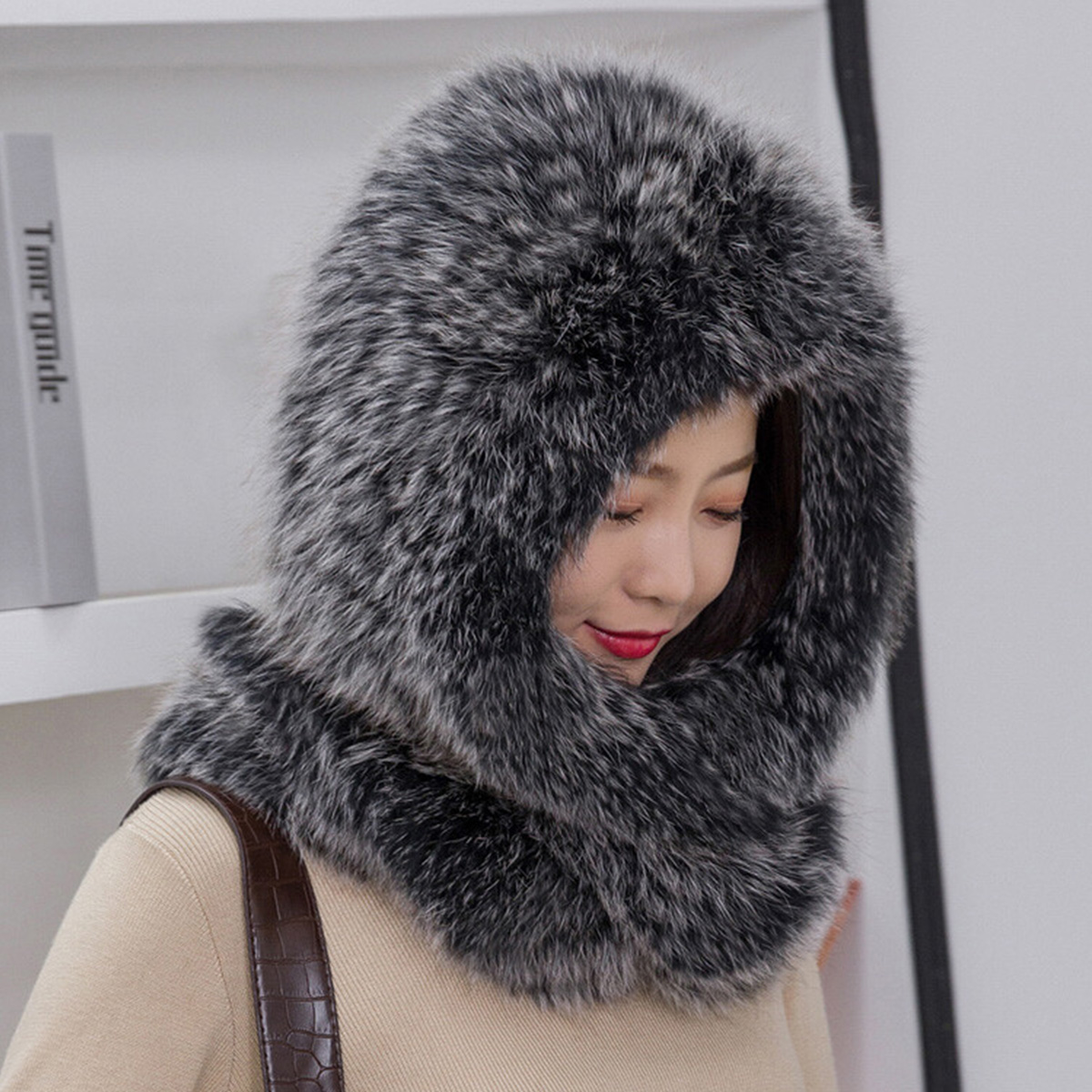 New Real Rabbit Fur Scarf Thic - đánh giá và giá Men Accessories For Neck