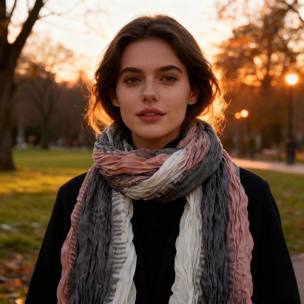 Neck Warmer Two-color Gradient - đánh giá và giá Men Accessories For Neck