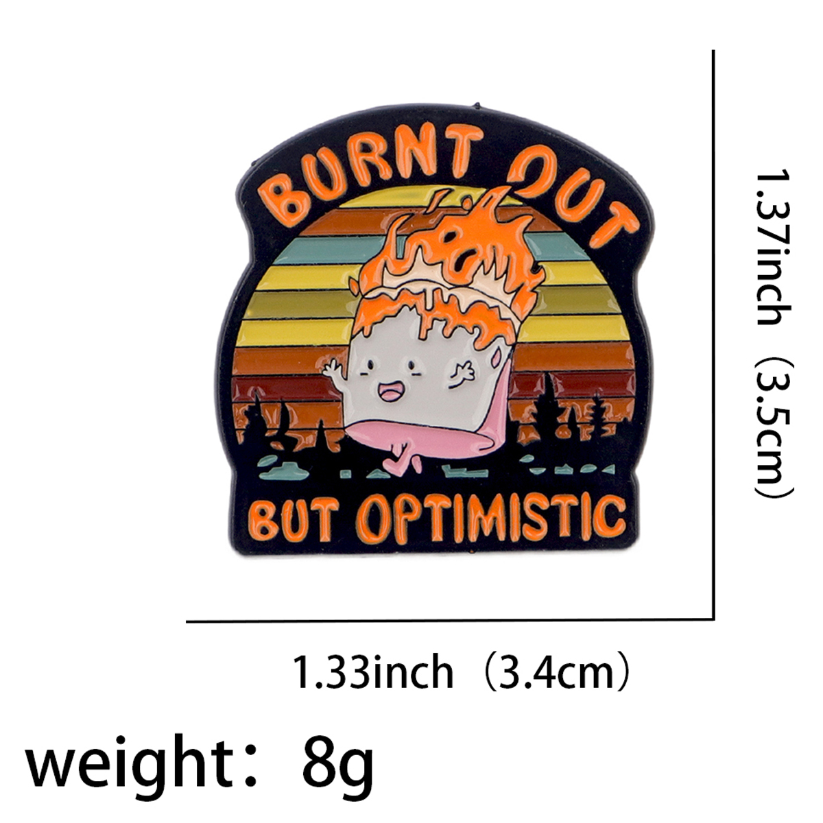 Fire Badges Enamel Pin Brooche - đánh giá và giá Men Accessories Fashion