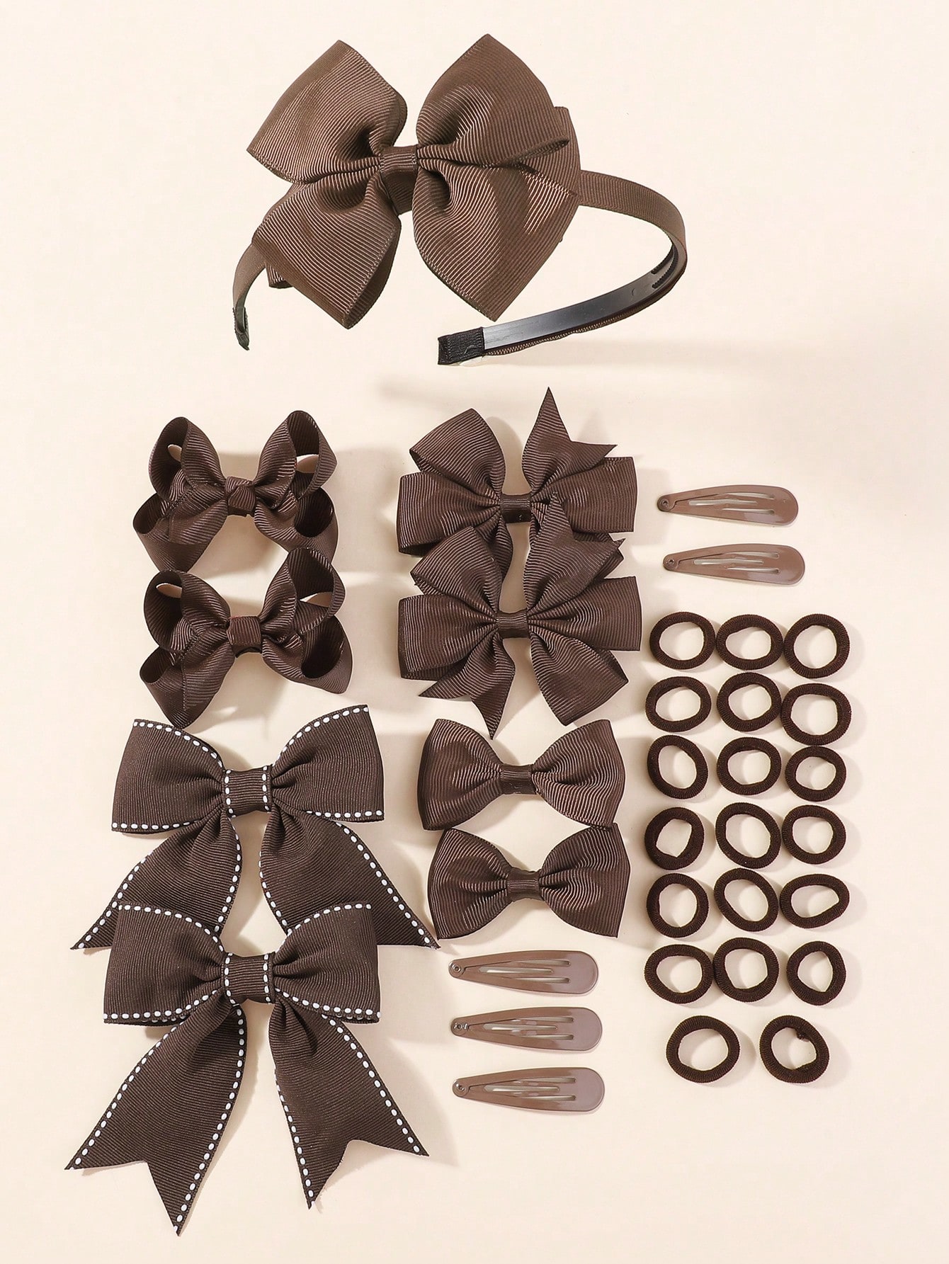 34Pcs Navy Blue Bow Hair Acces - đánh giá và giá Tie Clip Set