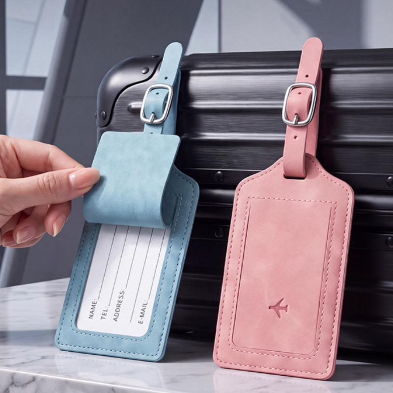 1PC PU Leather Luggage Tag Wom - đánh giá và giá Men Accessories Name