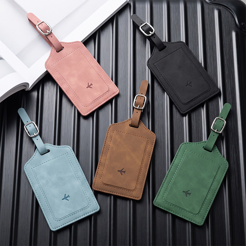 1PC PU Leather Luggage Tag Wom - đánh giá và giá Men Accessories Name