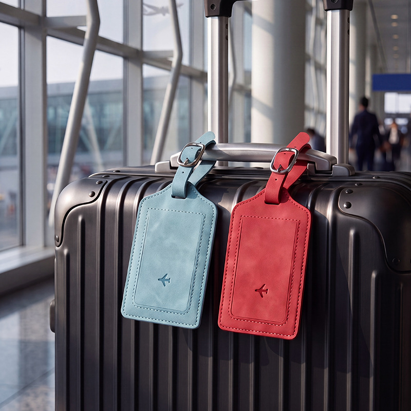 1PC PU Leather Luggage Tag Wom - đánh giá và giá Men Accessories Name