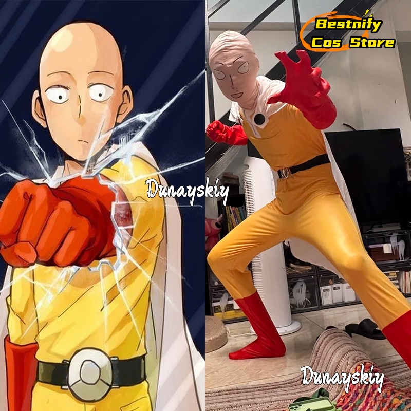 Saitama MAN Cosplay Jumpsuit C - đánh giá và giá Men Accessories Korea