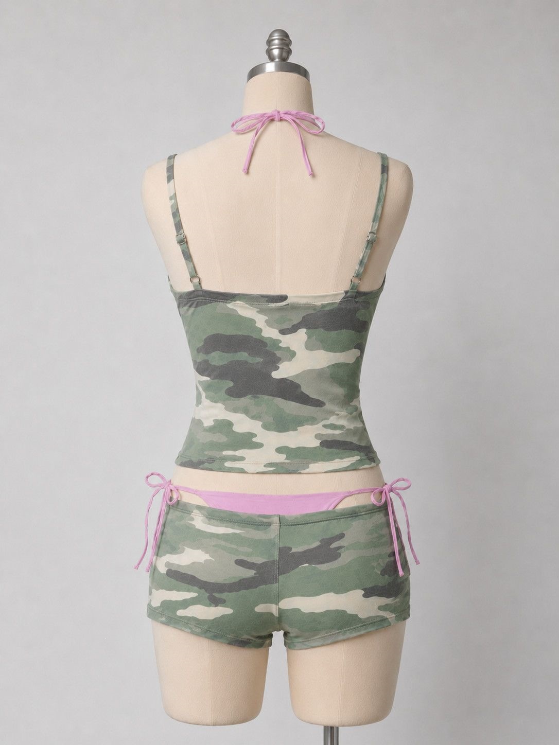 Y2K retro camouflage two-piece - đánh giá và giá Men Accessories For Neck